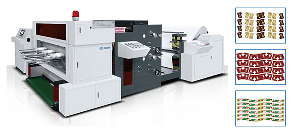 Impresora flexográfica en línea de la máquina punzonadora en rollo